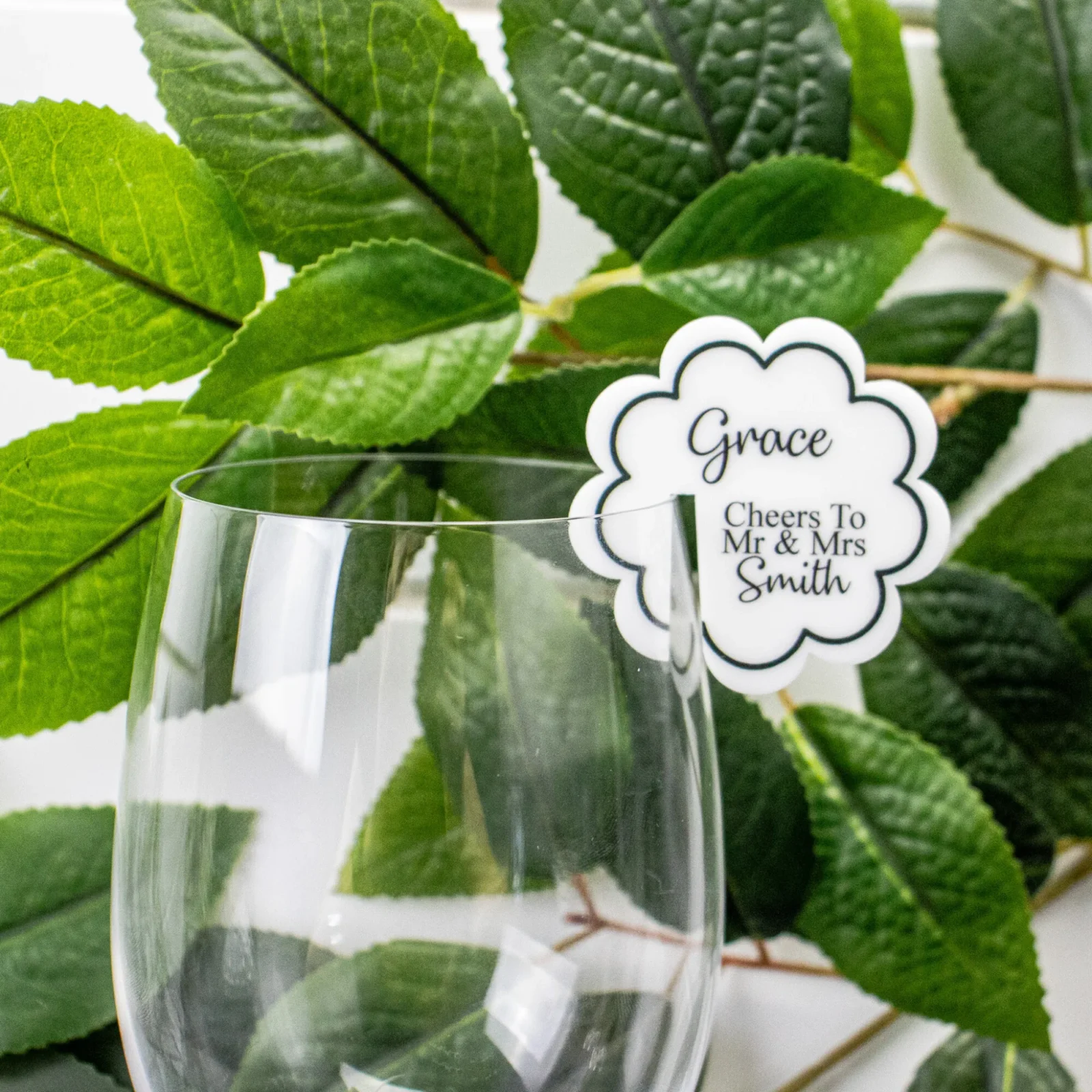 Wedding Acrylic Drink Tags