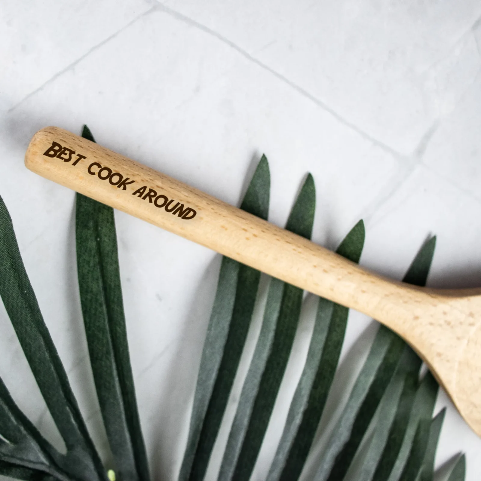 Wooden spoon engraved with your text