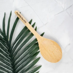 Wooden spoon engraved with your text