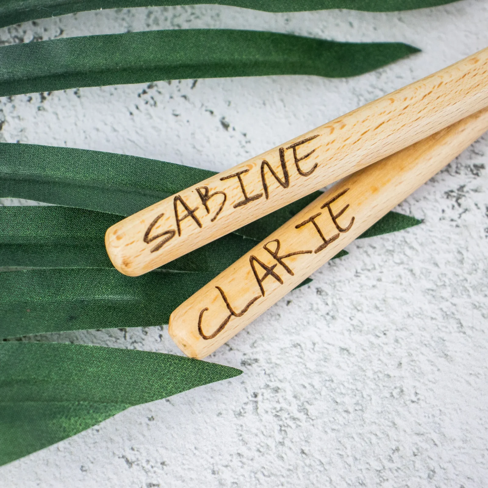 Wooden spoon engraved with your text