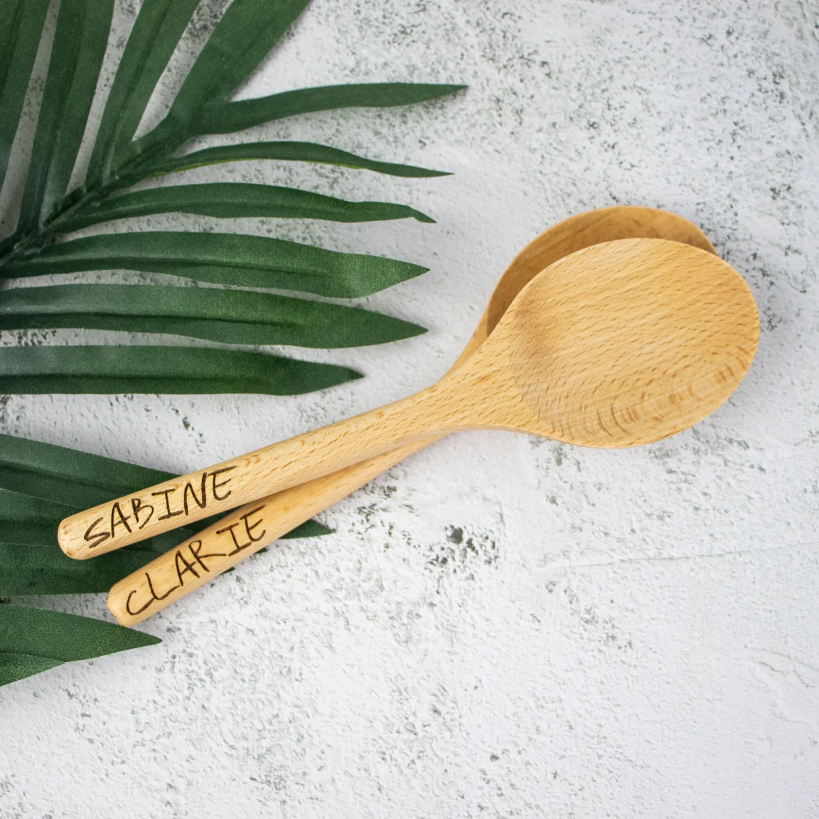 Wooden spoon engraved with your text