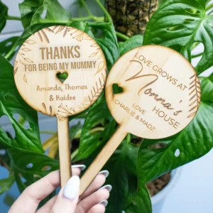 Mother's day wooden planter sticks