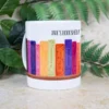 Reading bookshelf mug