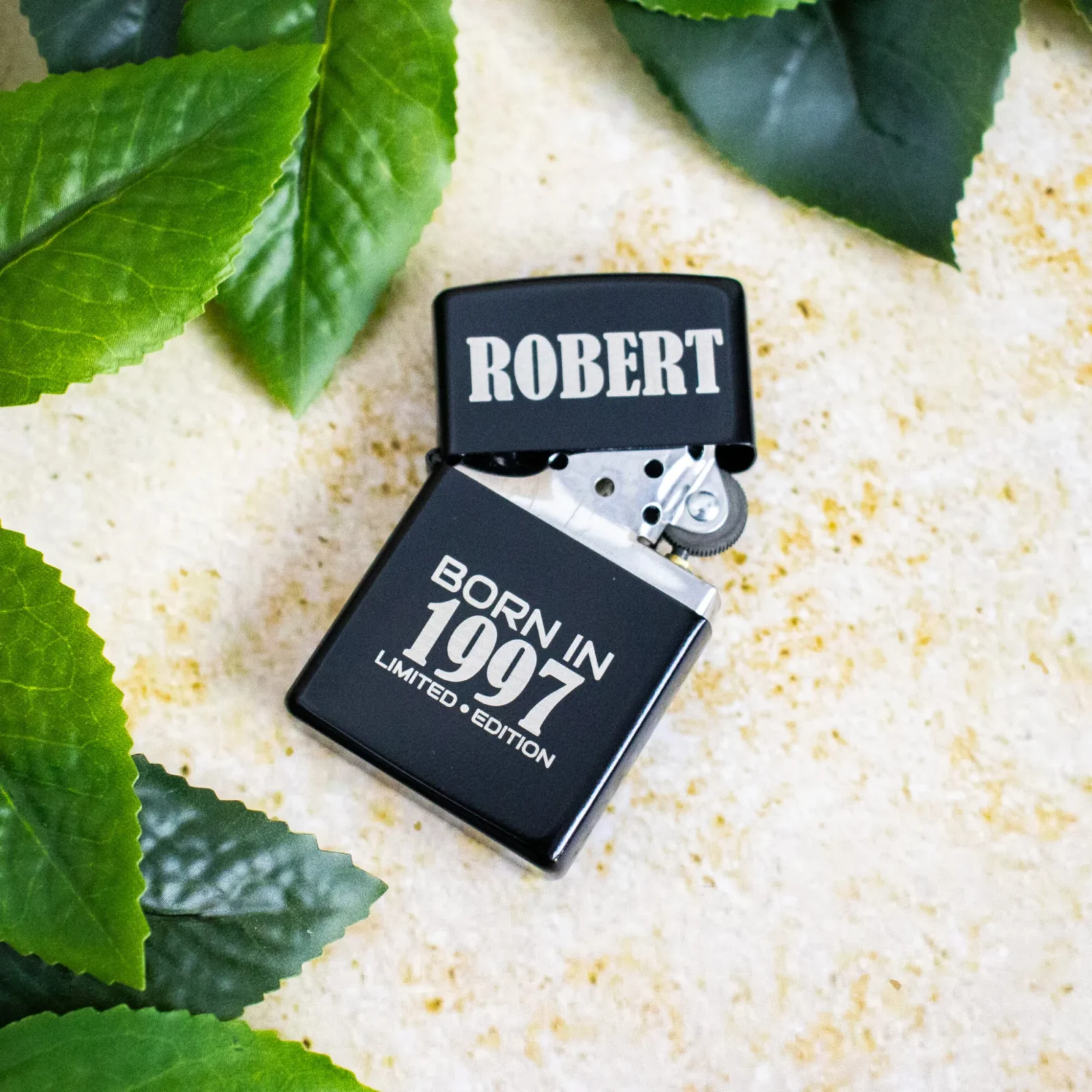 Birthday Engraved Stainless Steel Lighter