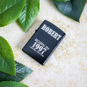 Birthday Engraved Stainless Steel Lighter