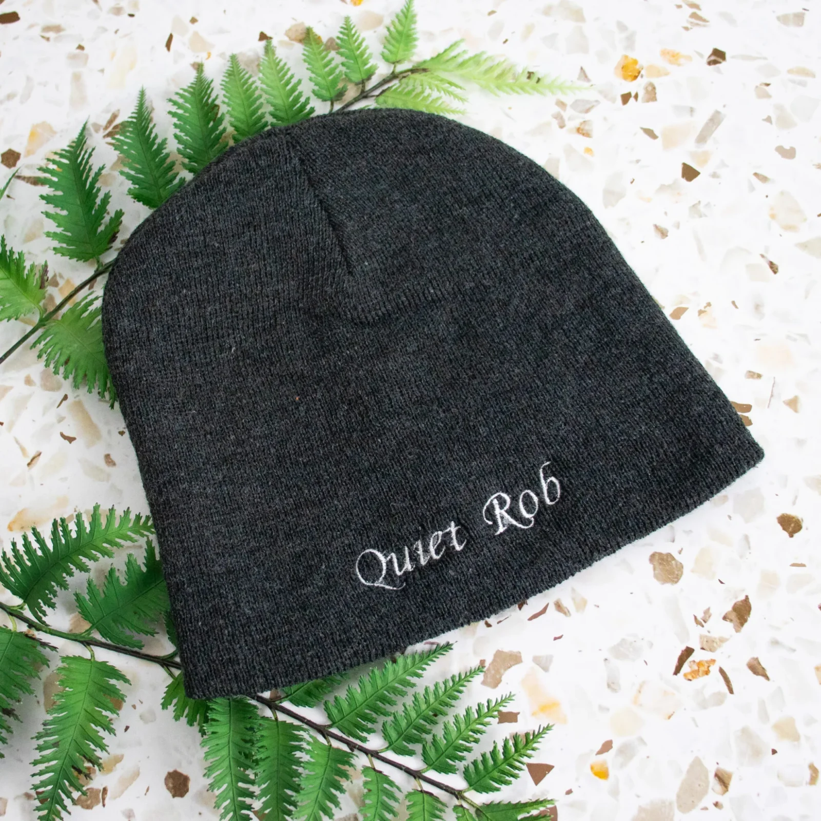 Embroidered Beanie With Personalised Text