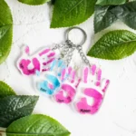 Family Hand Print Keychain