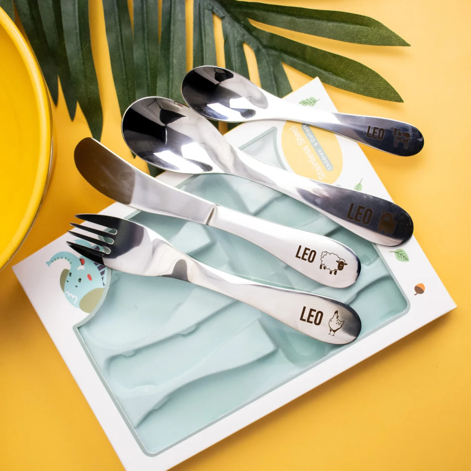 Kids Personalised Cutlery Set