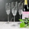 Mother's day champagne flute with various designs