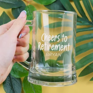 Personalised Retirement Beer Mug