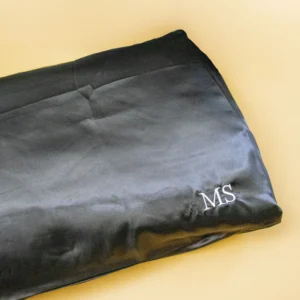 Personalised Satin Embroidered Pillow Case
