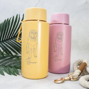 Pet Outline Drawing Reusable 1 Litre Water Bottle