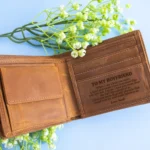 To My Boyfriend Coffee Genuine Leather Wallet