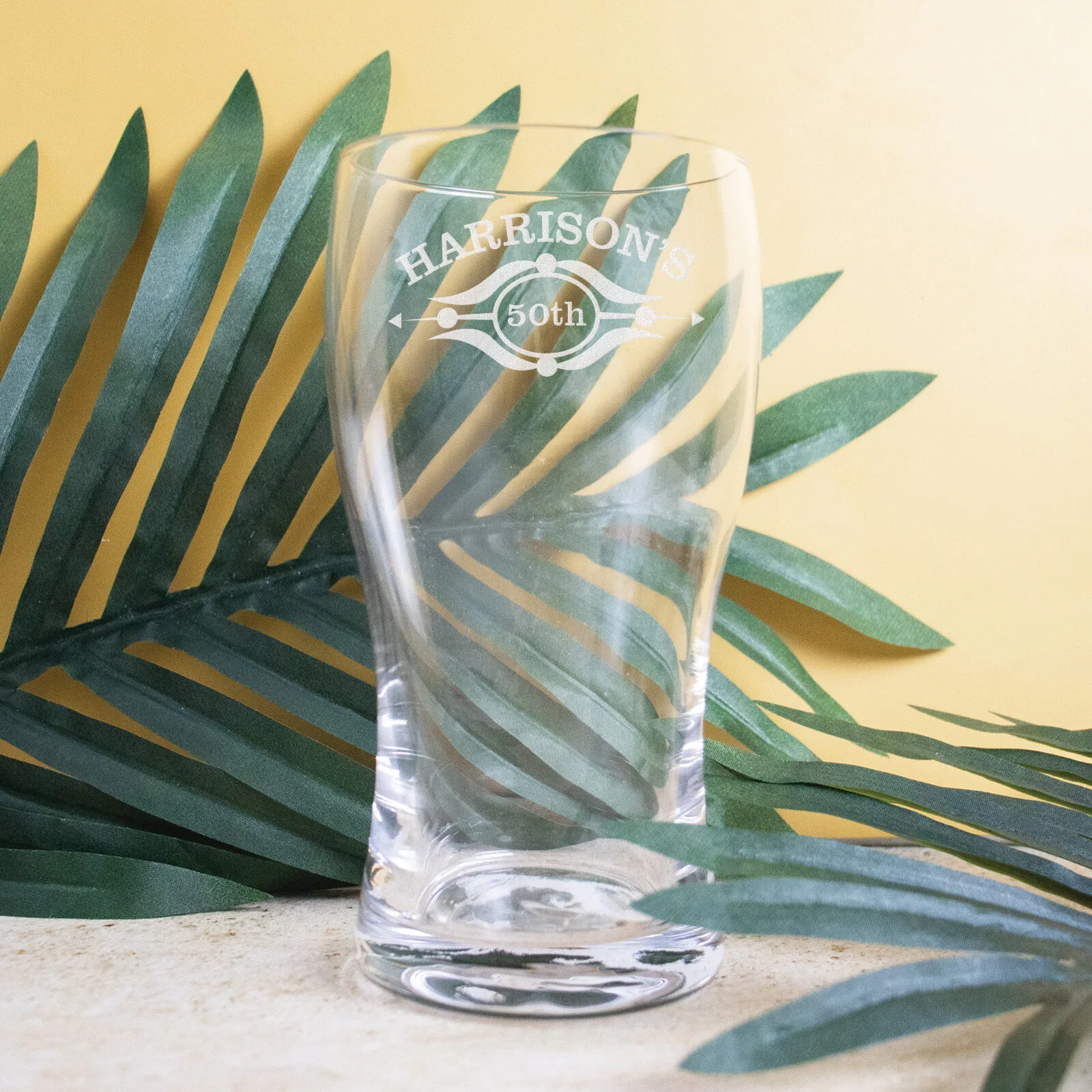 Birthday Engraved Schooner Glass