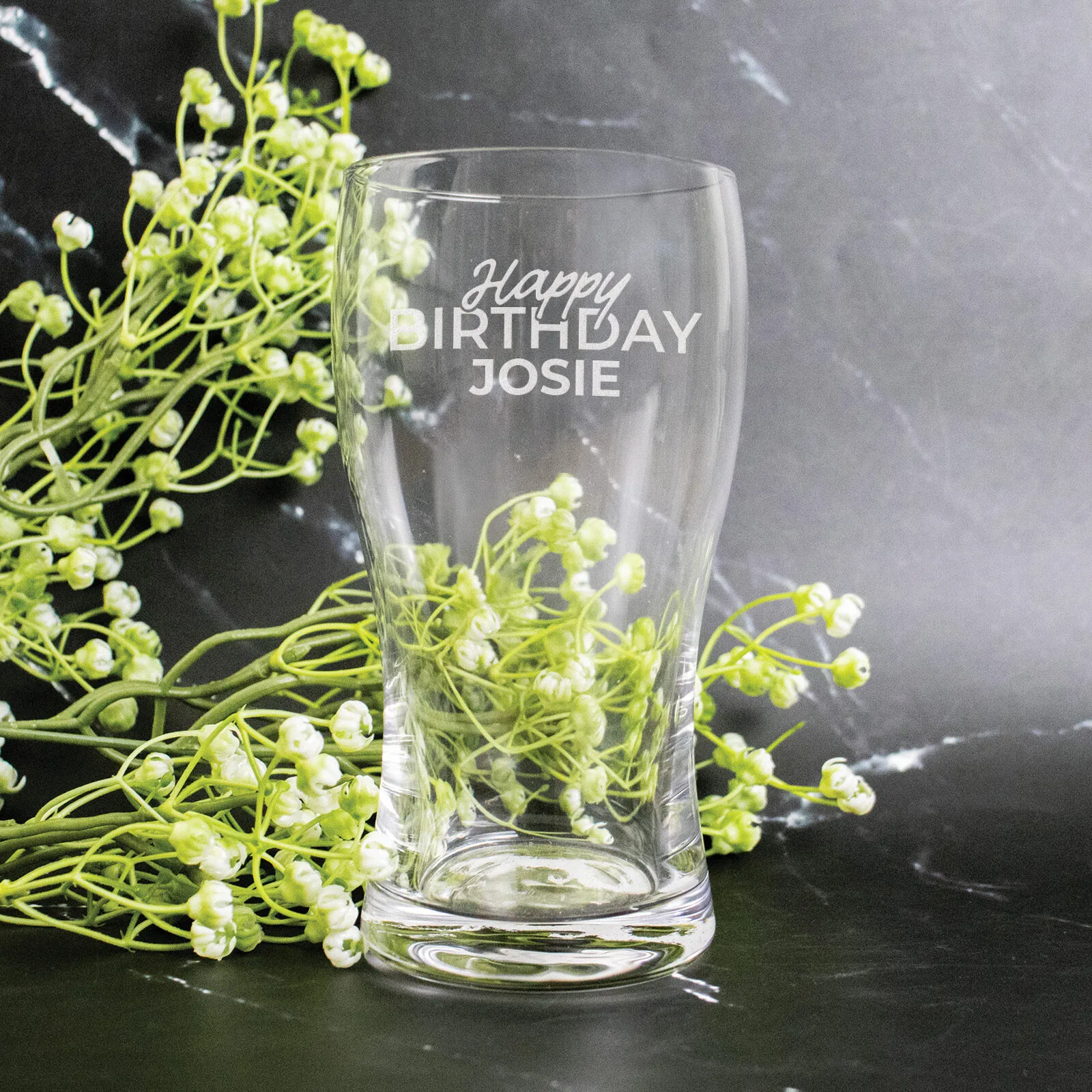 Birthday Engraved Schooner Glass