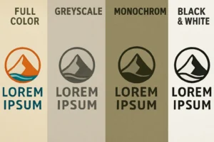 Mastering logo engraving: a guide for premium corporate gifts 1 Example of black and white logo