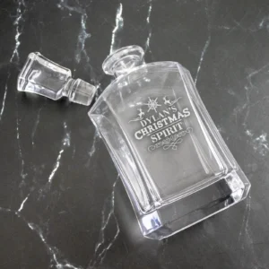 Christmas Spirit Whiskey Modern Decanter