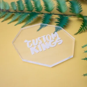 Corporate logo Engraved Acrylic Coaster