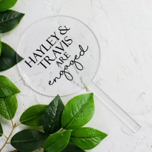 Couples Engagement Cake Topper