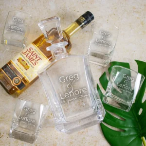 Couples modern decanter