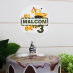 Digger Birthday Cake Topper