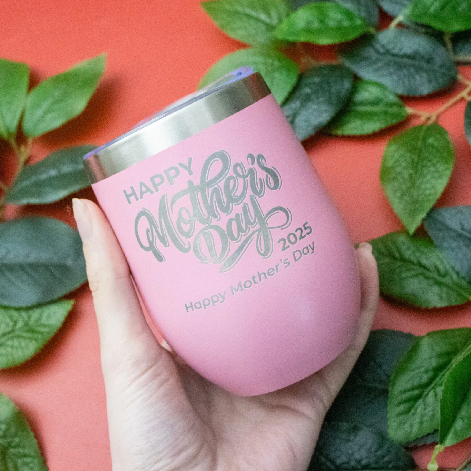 Flourished Mother's Day Stainless Steel Tumbler