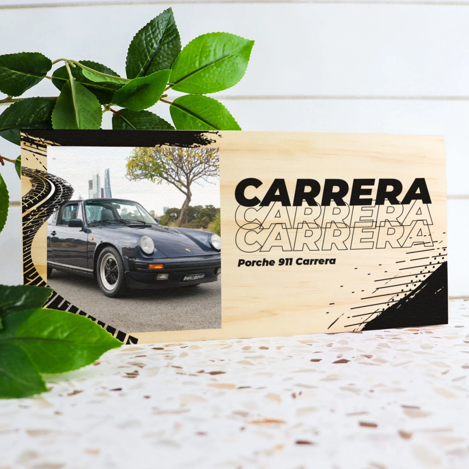 Personalised Car Wooden Photo Block