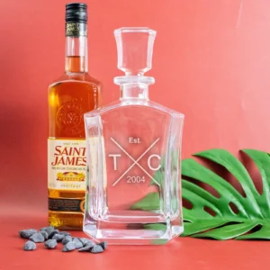 Personalised Hipster Modern Decanter