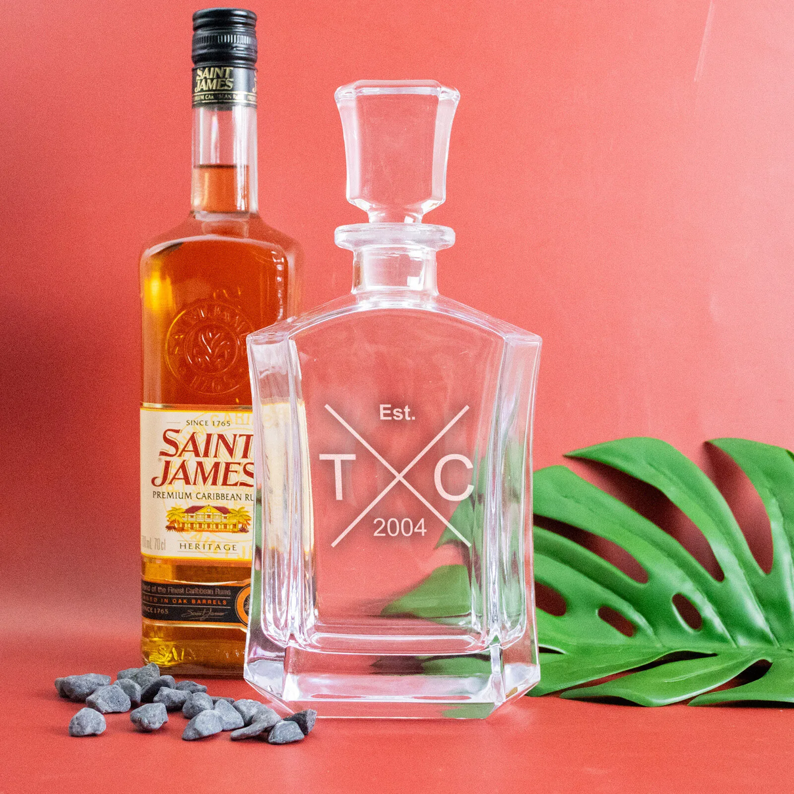 Personalised Hipster Modern Decanter