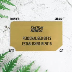 Plaque with logo for indoor use cut to size