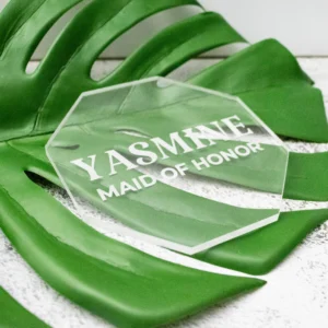 Wedding engraved acrylic coaster 5 Wedding engraved acrylic coaster