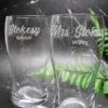 Wedding Engraved Schooner Glass