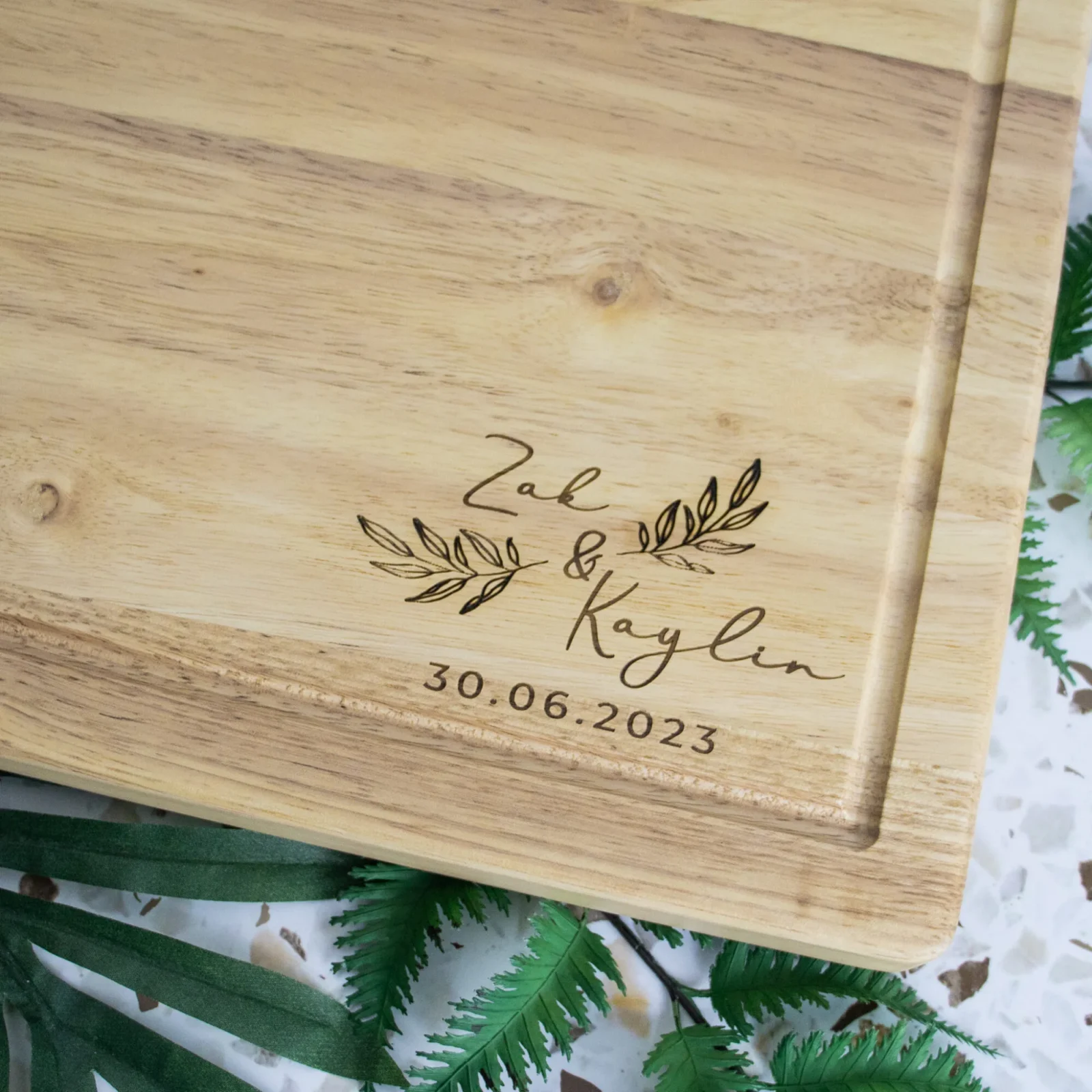 Anniversary Personalised Chopping Board