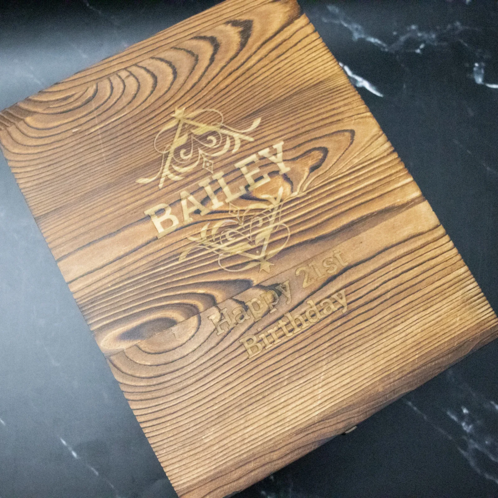 Birthday Boxed Decanter Set With Two Glasses