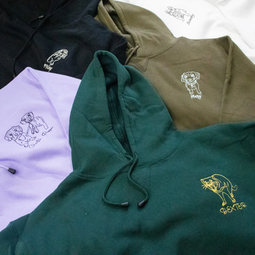 About customkings 3 Embroidered hoodie