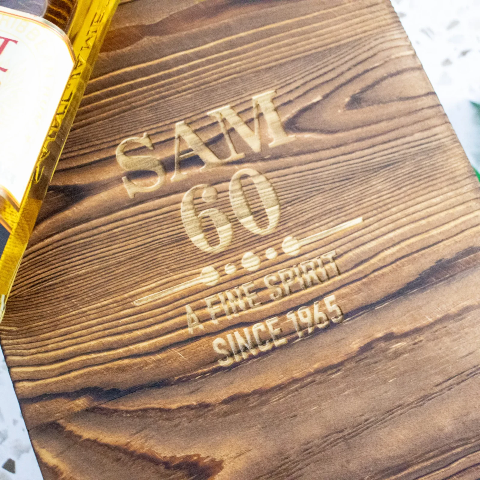 Engraved Birthday Boxed Vintage Decanter Set