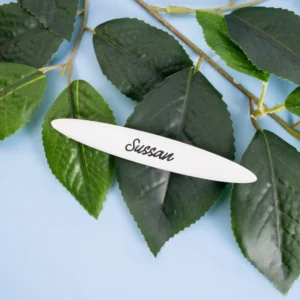 Engraved oval plaque for outdoor use cut to size