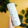 Floral blue flower for birthdays - 20oz tumbler
