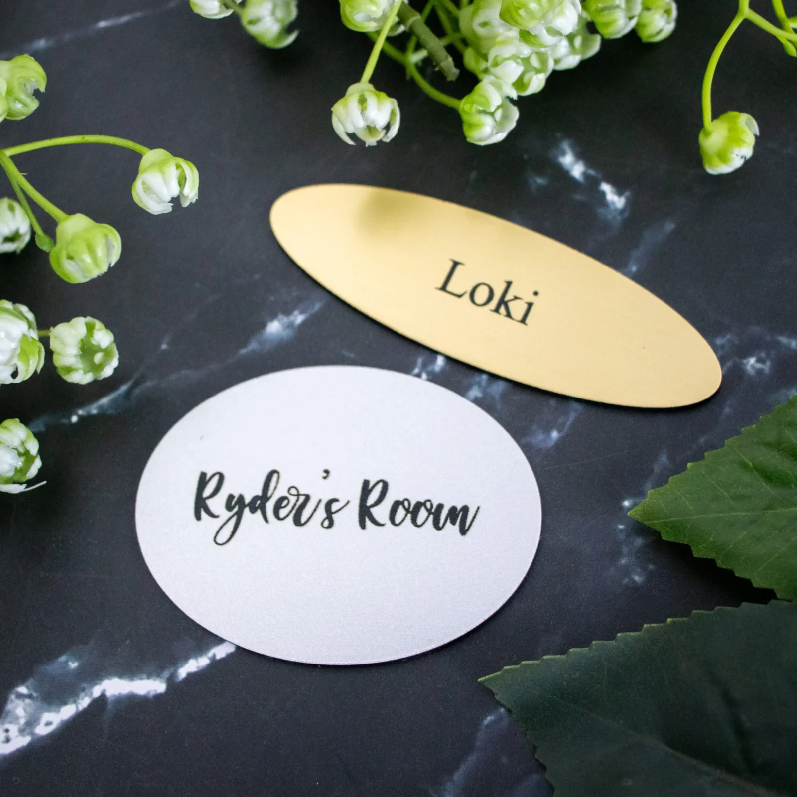 Oval Engraved Plaque for Indoor Use Cut to Size