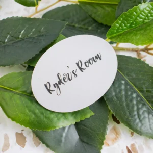 Oval Engraved Plaque for Indoor Use Cut to Size