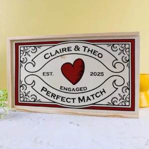 Perfect match couples keepsake box