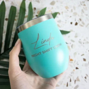 Personalised Coffee Order Tumbler Engraved with Your Name