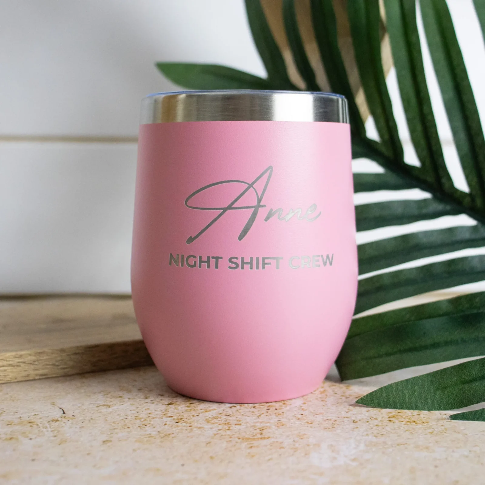 Personalised Coffee Order Tumbler Engraved with Your Name