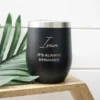 Personalised Coffee Order Tumbler Engraved with Your Name