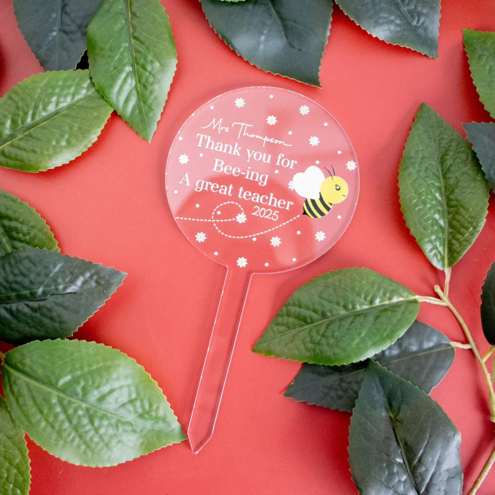 Personalised Planter Stick Teacher Gift