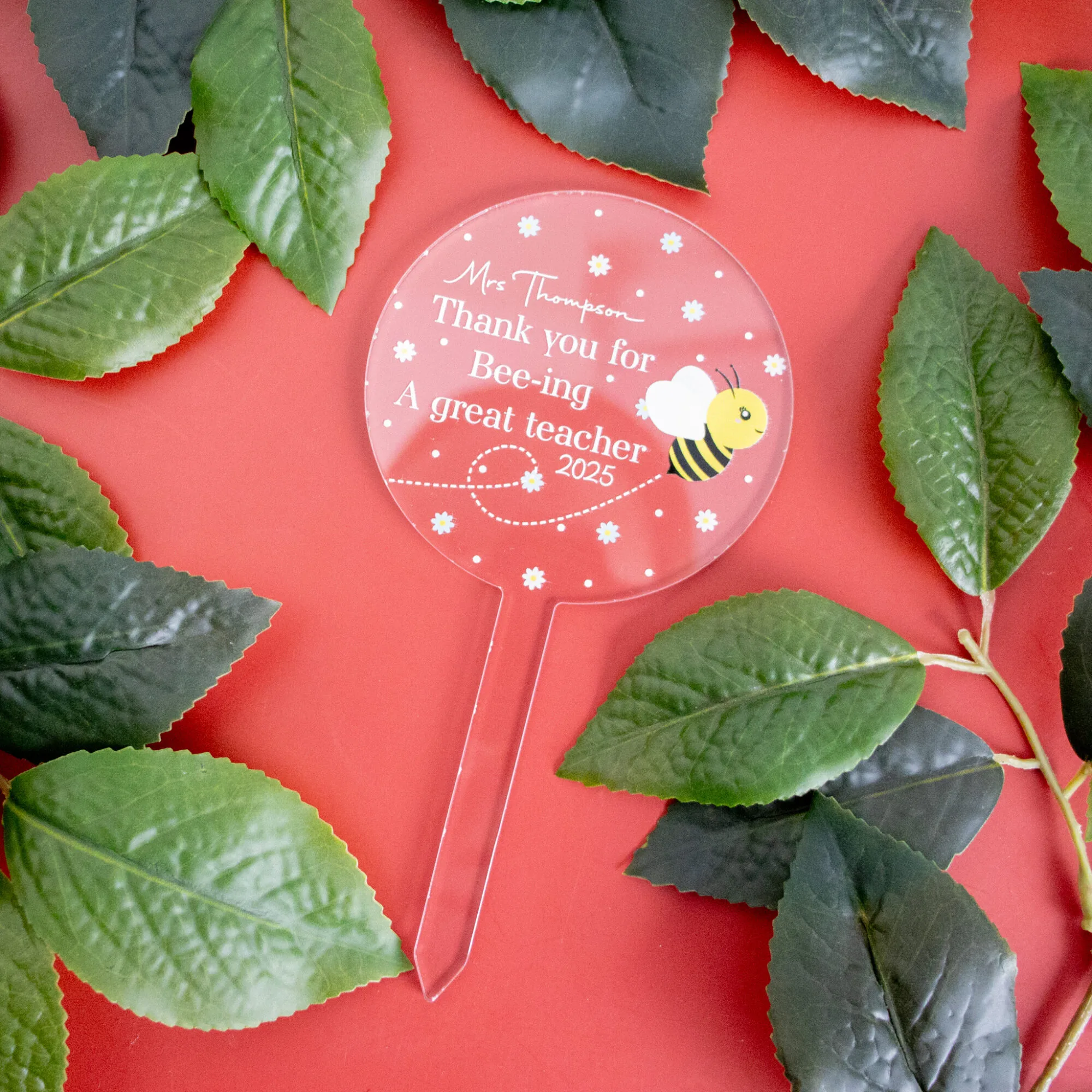 Personalised planter stick teacher gift 2 Personalised planter stick teacher gift