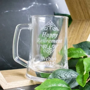 Personalised Retirement Beer Mug