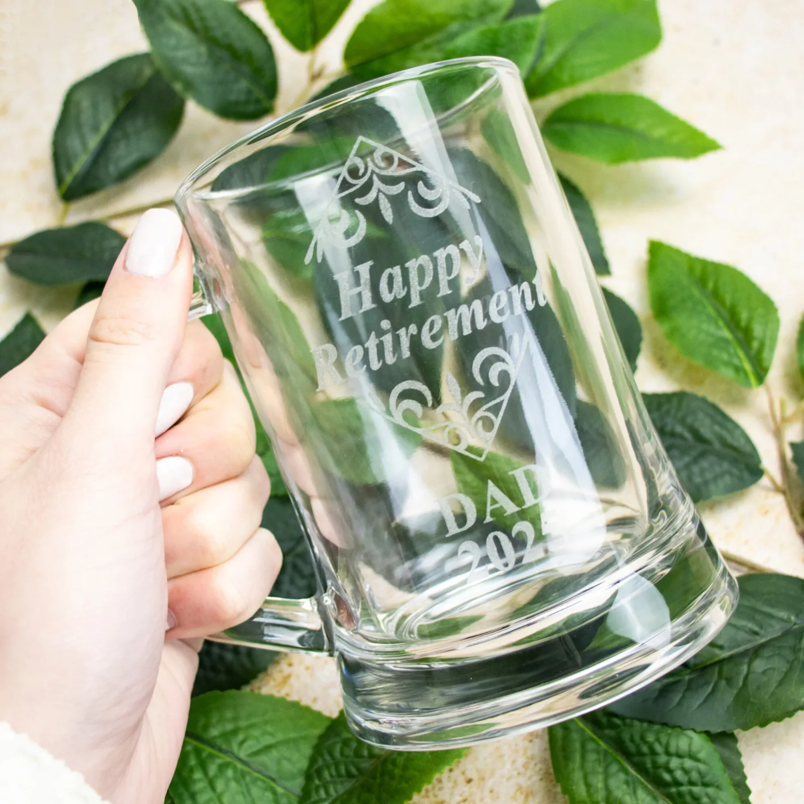 Personalised Retirement Beer Mug
