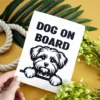 Pet On Board Personalised Sticker