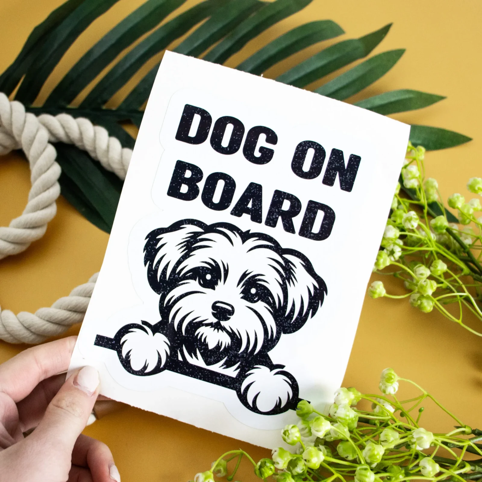Pet On Board Personalised Sticker